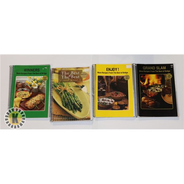 LOT OF 4 COOKBOOKS