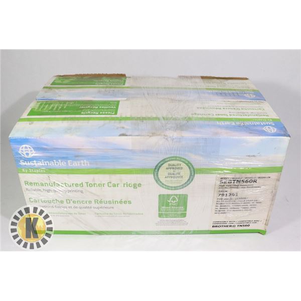 LOT OF 2 SUSTAINABLE EARTH BROTHER TN560 TONER