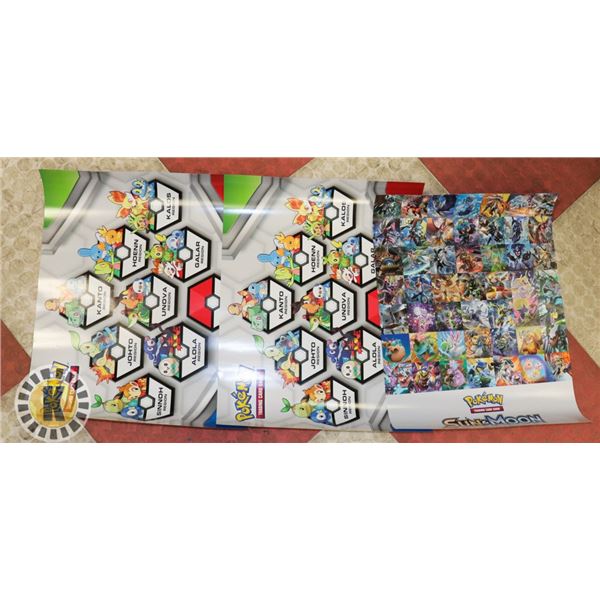 x3 POKEMON VARIOUS WALL POSTERS, NEW