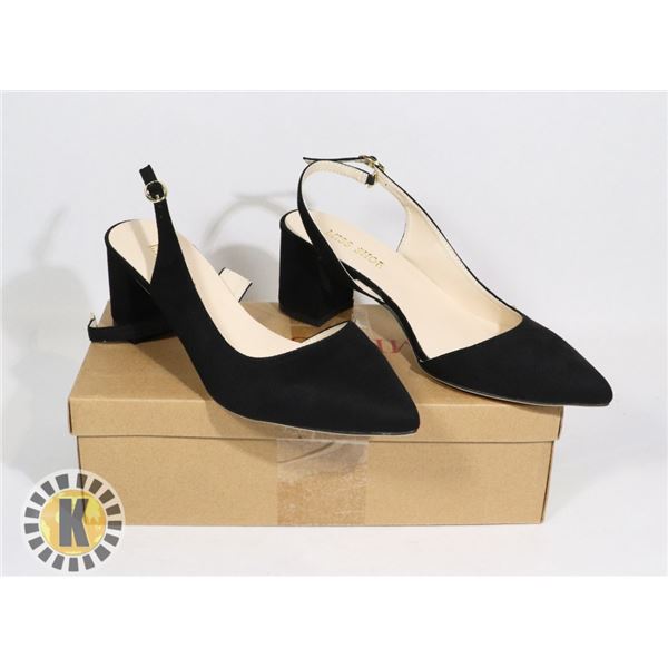 TIP TOE BLACK WOMEN'S SHOES SIZE 38