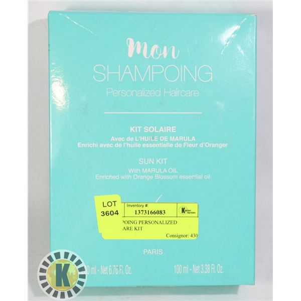 SHAMPOOING PERSONALIZED HAIRCARE KIT