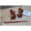 Image 1 : 2X 2 Ton Hydraulic Bottle Jacks