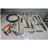 Image 1 : Landscaping Bundle - Pruning Shears X2, Weeding Tools X5, Rake Head and Hose Part