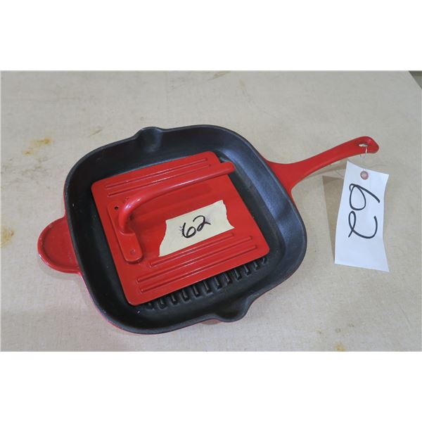 Cast Iron Grilling Pan - 2 Piece