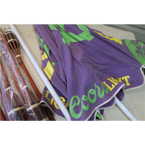 coors light patio umbrella Shop Coors Light Canvas Patio Umbrella