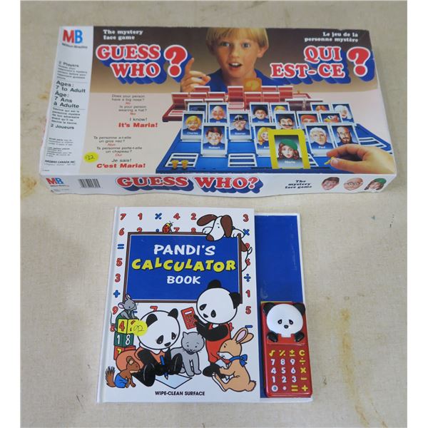 Board Games - Guess Who?, Monopoly, Trivial Pursuit, Mindtrap and Pandas Calculator