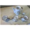 Image 2 : 10 Piece Table Set - Tea Pot and Cups, Salt/Pepper Shakers, Milk/Sugar