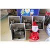 Image 5 : Xmas Bundle - 4 Reindeer Ornaments, Fake Plant, Basket of Facecloths, Ornaments, Box of Christmas Cr