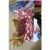 Image 2 : Xmas Bundle - Tree Holder, Clothe and Ribbons, LED Lights, Basket and Ornaments