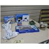 Image 1 : Yard Bundle - Decorative Glass Feeder, Ceramic Feeder, Weather Center, Window Café Feeder, Hose Hang