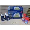 Image 1 : Bissell Little Green Upholstery Cleaner and 5 Bottles of Cleaning Supplies