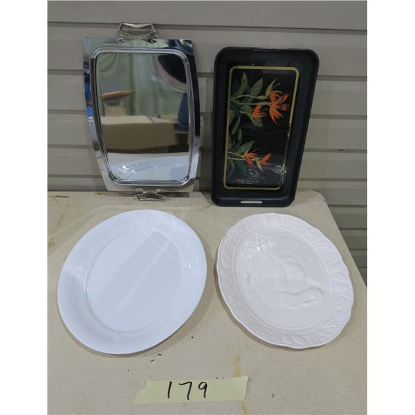 4 Large Serving Trays