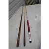 Image 1 : 3  2 Piece Pool Cues