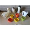 Image 1 : 2X Decanter, Pitcher, Electric Kettle, Tupperware Bowls X7 with Lids