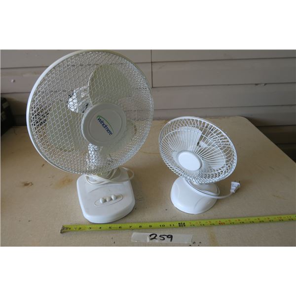 2X  Small Table Fans