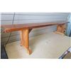 Image 1 : Wood Bench and Table 78"x29"