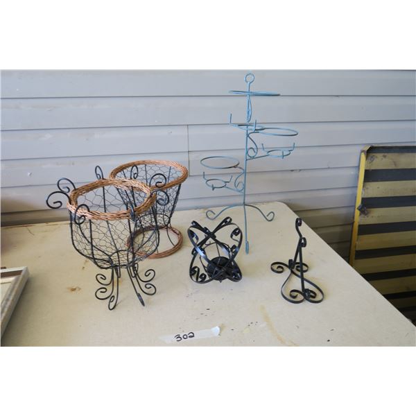 5X Iron Plant Hanging Decorative Holders