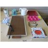 Image 1 : Kitchen Items - Heat Plate, Bowls, Egg Cups, Electric Kettle, Coffee Jar, Silicone Molds and Serving