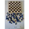 Image 1 : Wood Checkers/Chess Set