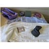 Image 1 : Household Items - Small Insulated Levi's Hat, Blanket, Table Cloth, Exercise Ball, CD and 3X Tins
