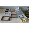 Image 1 : 9X Picture Frames and Message Board, Musical Ceramic Baby Carriage and Bee Pott