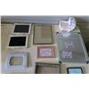 Image 2 : 9X Picture Frames and Message Board, Musical Ceramic Baby Carriage and Bee Pott