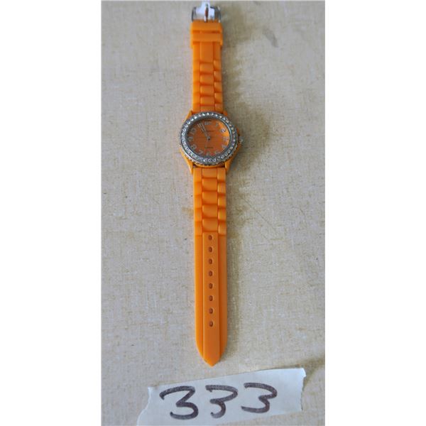 Geneva Watch Orange Plastic