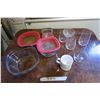 Image 1 : Rubbermaid Glass Bowls X3 with Lids, 4 Glasses, Coffee Cup and Bowls