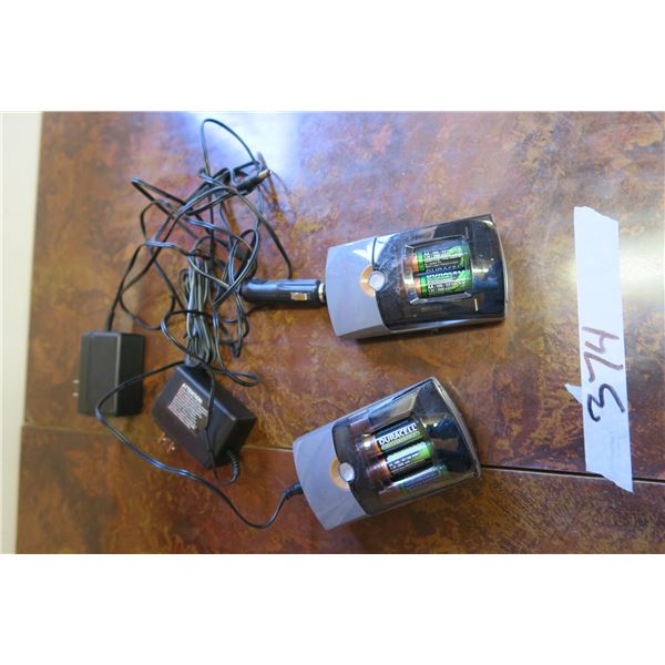 Duracell Recharging Docks X2 and 6 AA Rechargeable Batteries