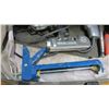Image 2 : Hand Tools - Power Drills X2, Laser Level Tool, Hammers X2, Caulking Gun, Bag