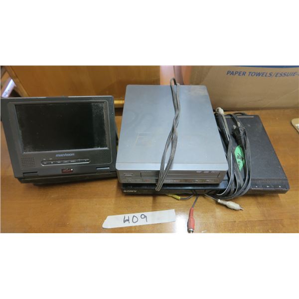 DVD Players X2, Portable DVD Player with Screen and Audio/Video Cables