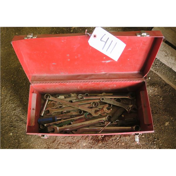 Tool Box with Wrenches And Misc.