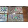 Image 3 : 6X Saskatchewan Car License Plates - 72', 75, 76 X3  and other