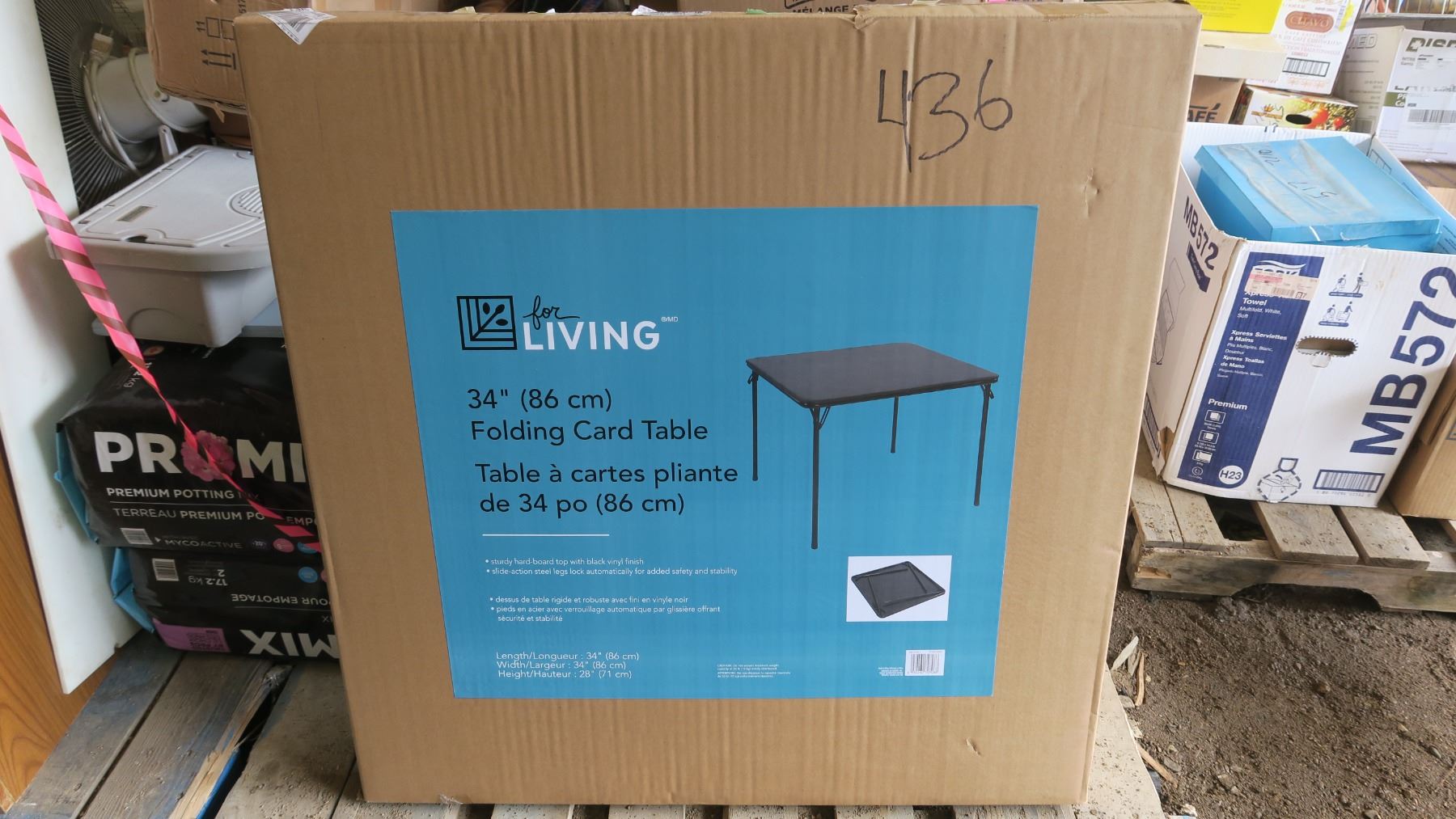 34 Folding Card Table 34 Folding Card Table