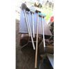 Image 1 : Garden/Outdoor Tools -Shovel, Broom X2, Hoe and Squeegee