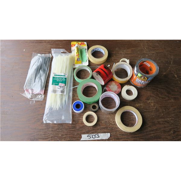 Tape, Cable Ties, Patch and Seal Tape, Adhesive and Sealants etc. X17