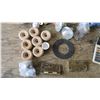 Image 2 : Misc. Household - Hinges, Wood Wheels, Doorknob, Twine, Calculator, Lock and other