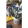 Image 8 : Paint Tools and Supplies- Spray Cans X5, HPLV Spray Gun, Rollers X2, Sleeves, Gloves, Thinner X4, Ca