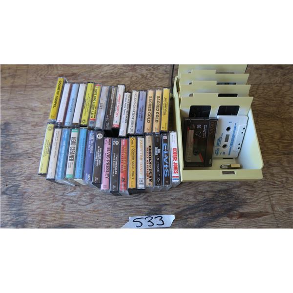 Cassette Tapes X31, Case and Extras