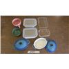 Image 1 : Kitchenware- Glass Containers X4, Small Oven Dishes w/ Lids, Cup and Bowl