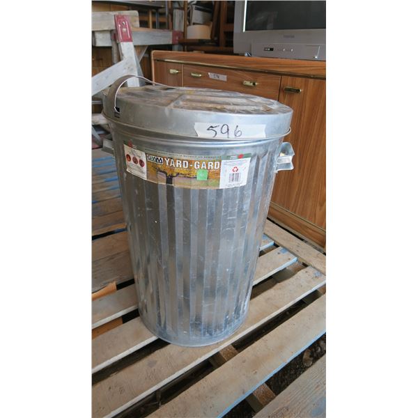 Galvanized Steel Garbage Can - 75 Liter