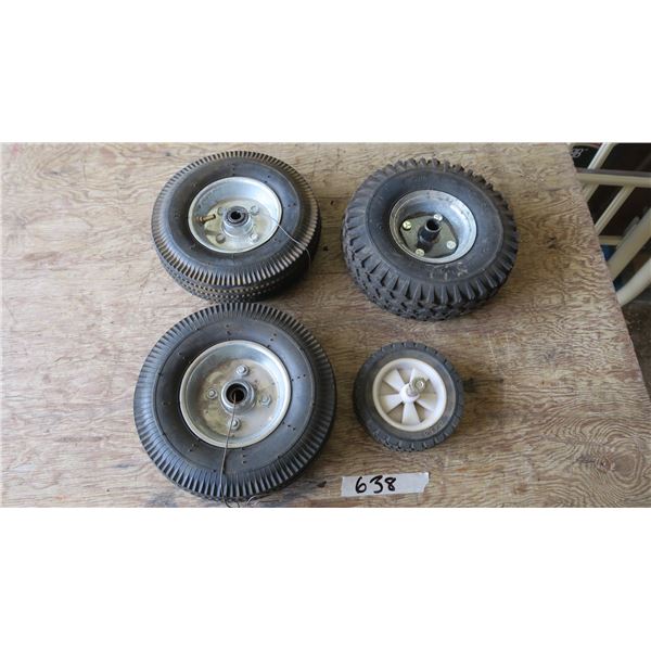 4 Various Dolly & Misc. Tires