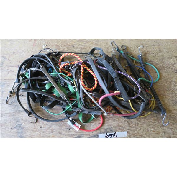 Bundle of Bungy Cords and Straps