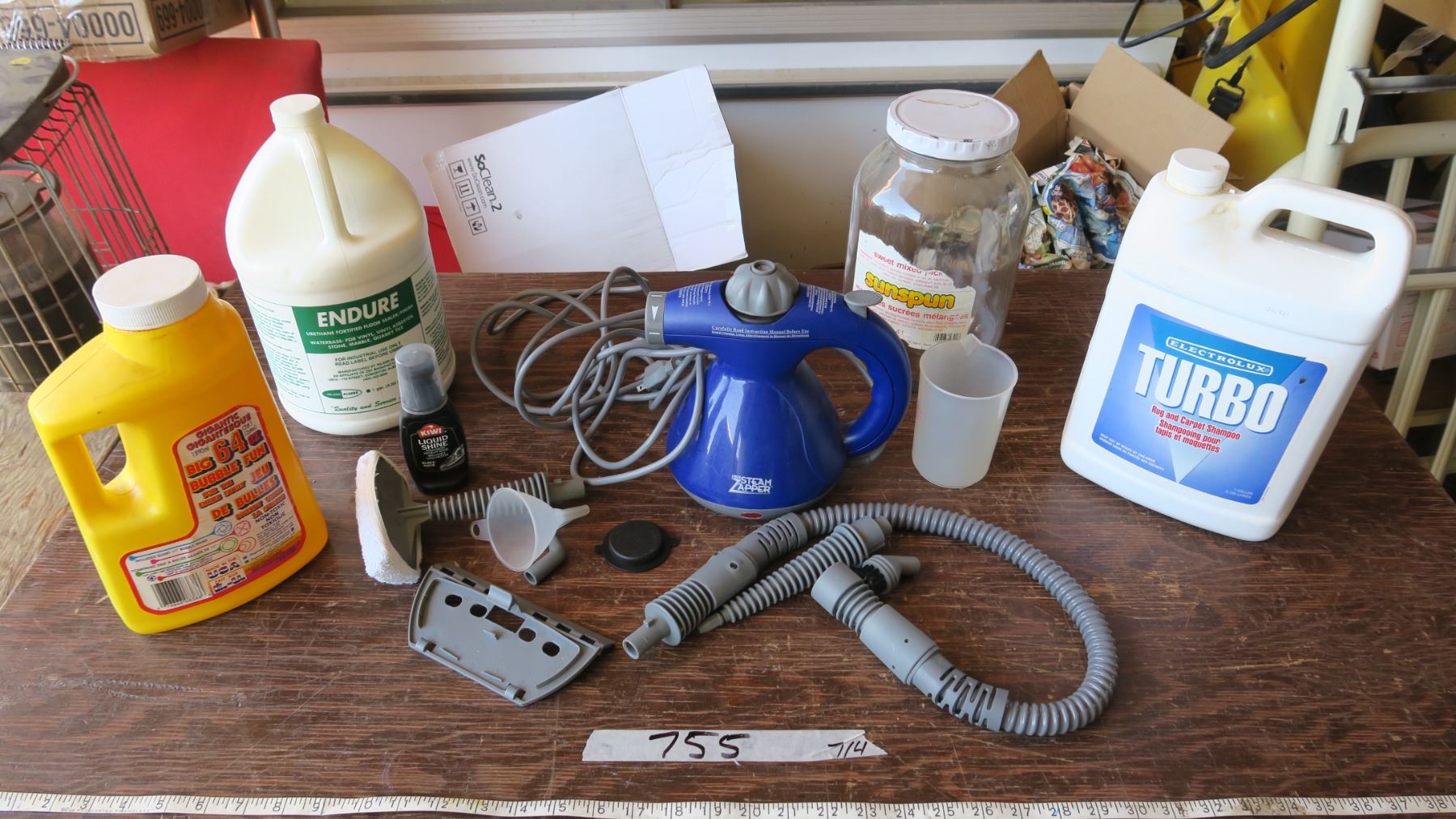 Household Cleaning LiquidsX3, Shoe Shine Products and Mini Steam Zapper