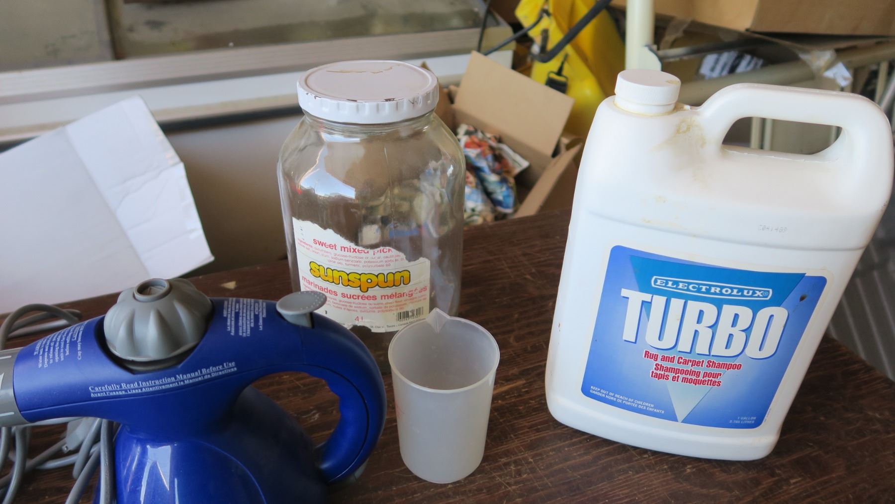 Household Cleaning LiquidsX3, Shoe Shine Products and Mini Steam Zapper