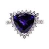 Image 1 : 5.16 ctw Tanzanite and Diamond Ring - Platinum