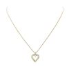 Image 2 : 1.00 ctw Diamond Heart Shaped Pendant with Chain - 14KT Yellow Gold