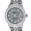 Image 1 : Rolex Mens Stainless Steel Meteorite 3 ctw Diamond Datejust 36MM Wristwatch