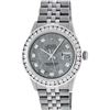 Image 2 : Rolex Mens Stainless Steel Meteorite 3 ctw Diamond Datejust 36MM Wristwatch