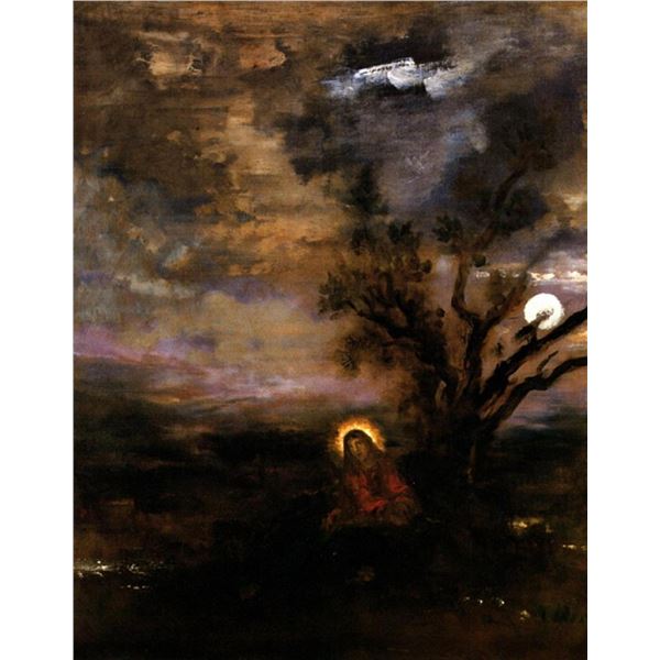 Gustave Moreau- Christ in the Garden of Olives